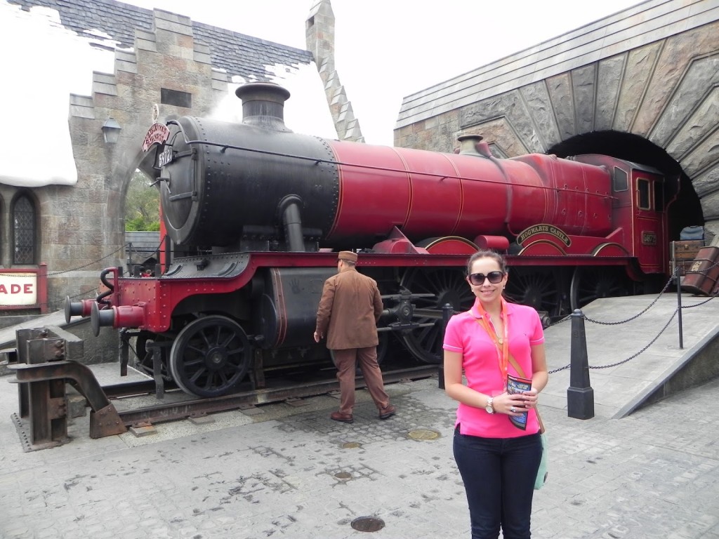 Eu e o maquinista que nos leva até Hogwarts! rs (Foto: Eberson Terra)