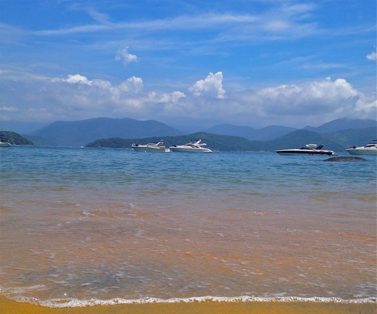 Vista da Ilha da Anchieta. 