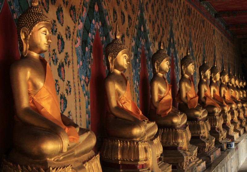 Uma das galerias do templo.