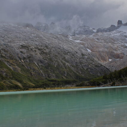 Laguna Esmeralda com neve!