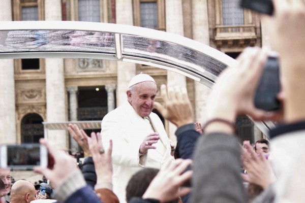 E a emoção de ter o Papa Francisco bem pertinho? 
