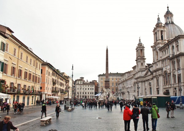 Outra perspectiva da piazza. 