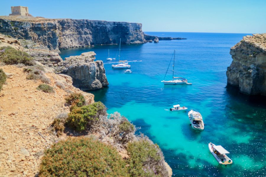 trilha na Blue Lagoon, Malta